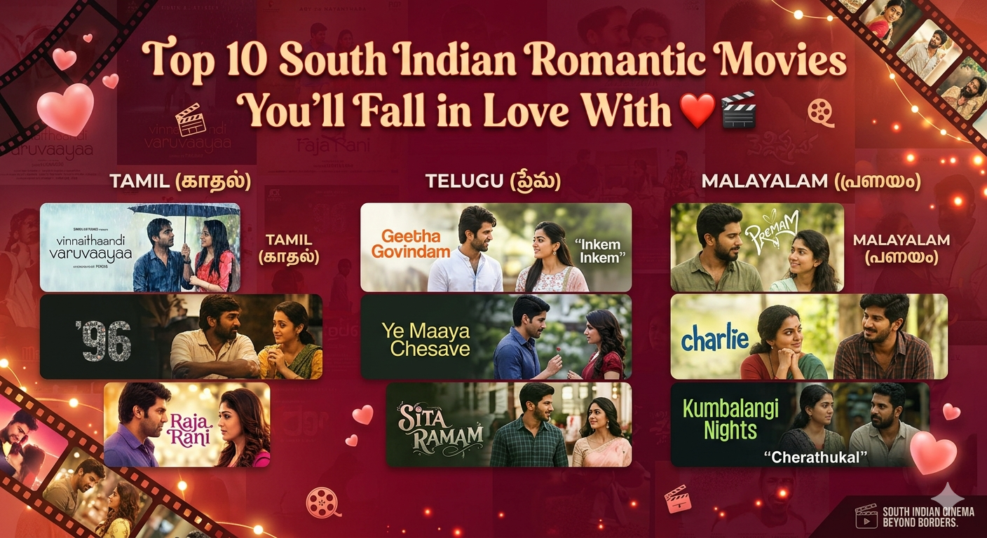 Top 10 South Indian Romantic Movies You'll Fall in Love With