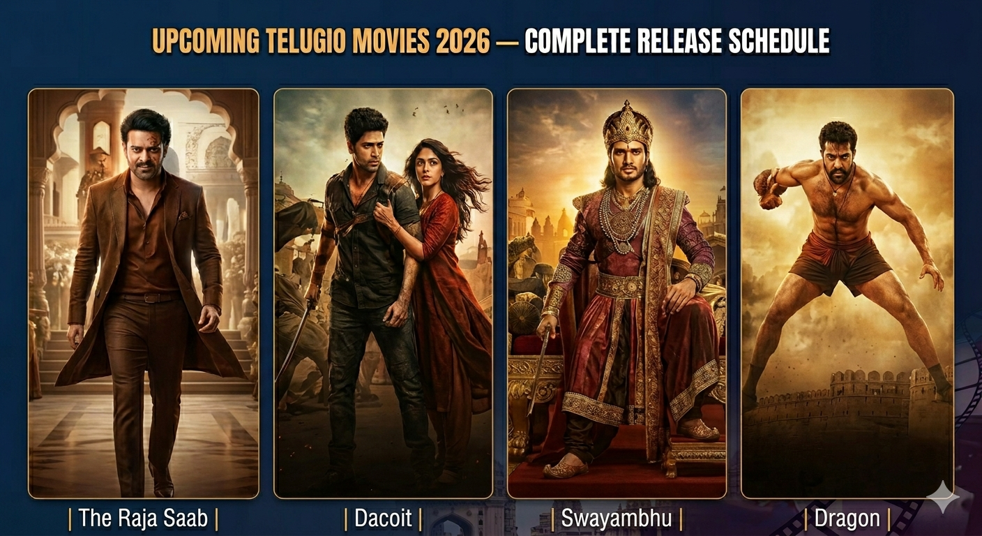 Upcoming Telugu Movies 2026 — Complete Release Schedule (Updated Calendar)