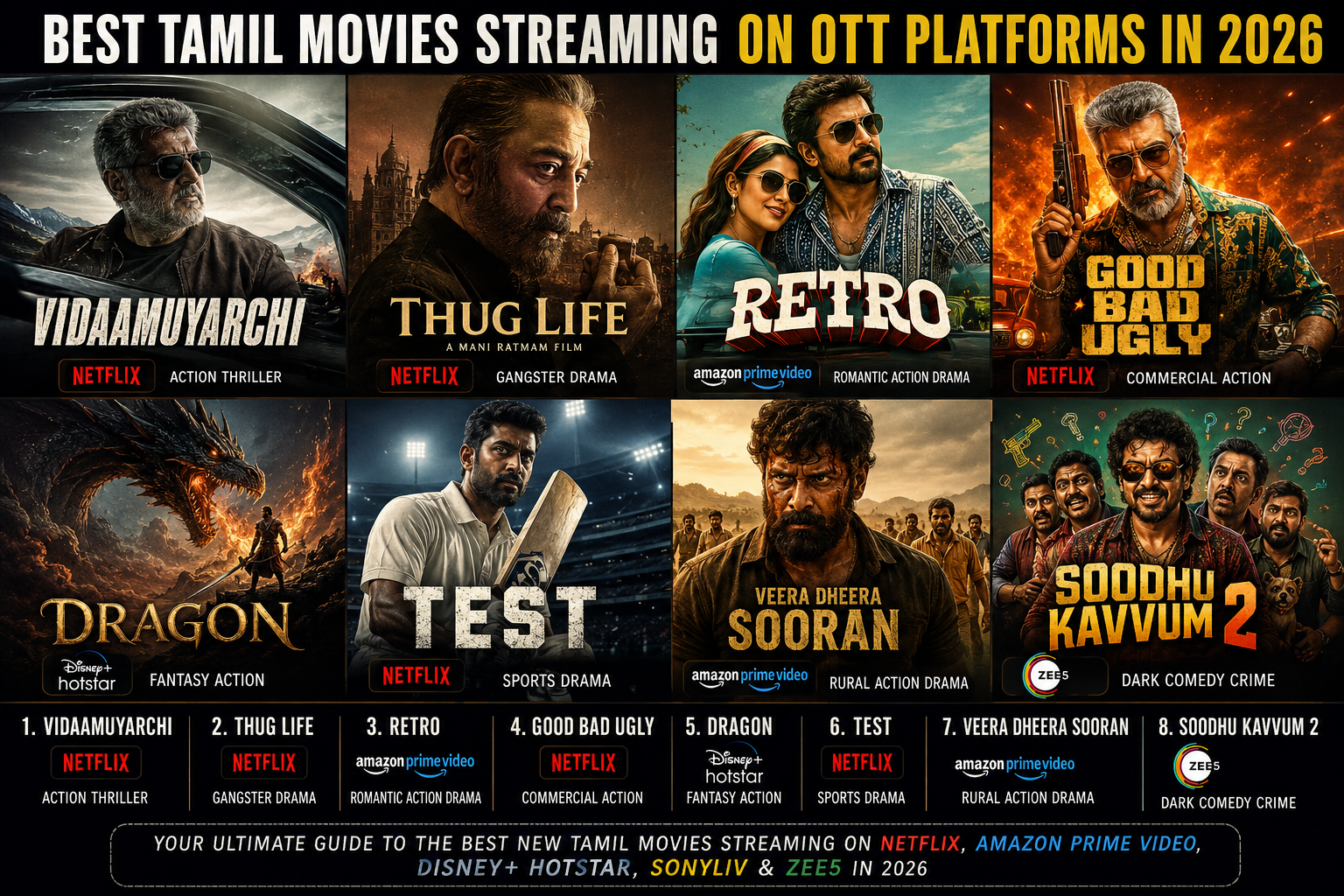 Best Tamil Movies Streaming on OTT Platforms in 2026