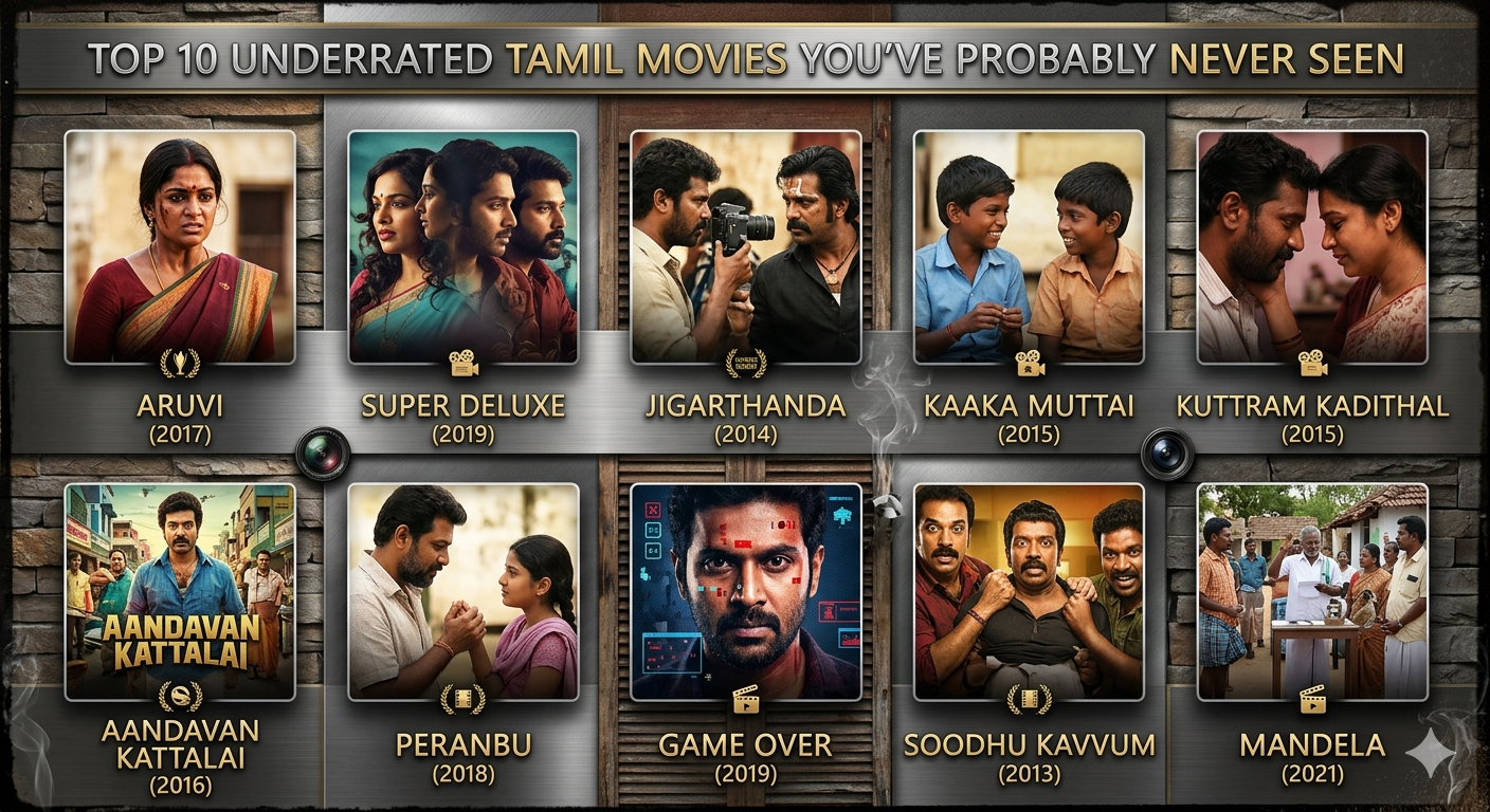 Top 10 Underrated Tamil Movies You’ve Probably Never Seen